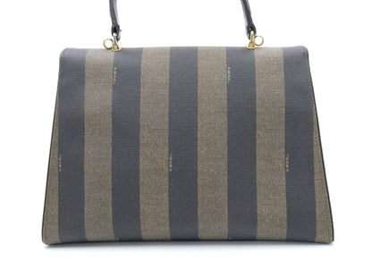 FENDI Pecan PVC Leather 2-Way Handbag