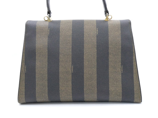 FENDI Pecan PVC Leather 2-Way Handbag