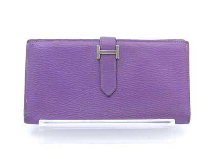 HERMES Bearn Souffle Wallet with P Stamp