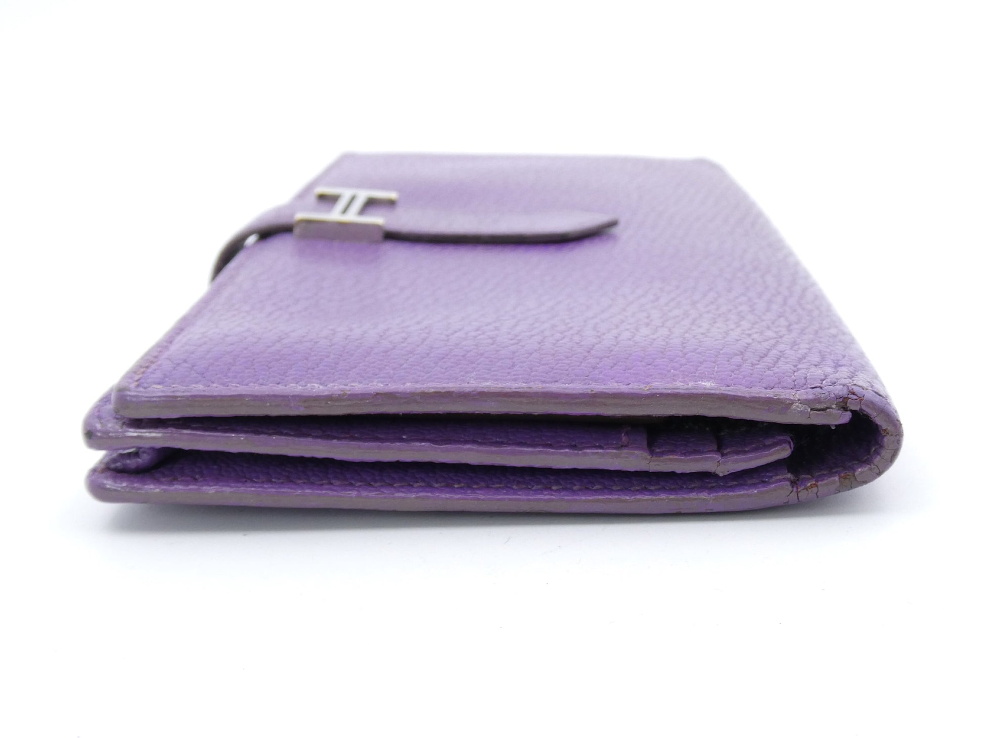 HERMES Bearn Souffle Wallet with P Stamp