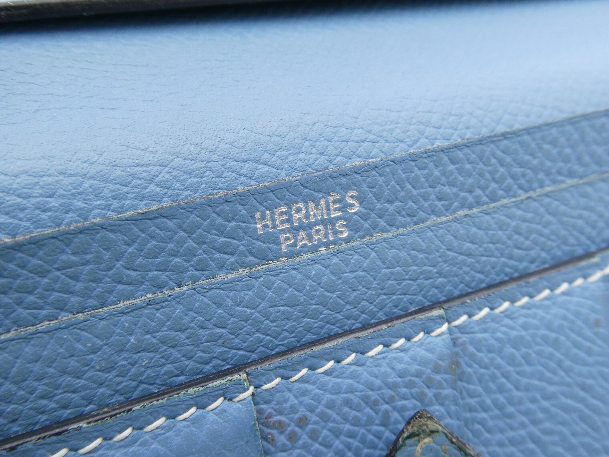 HERMES Bearn □I engraved wallet