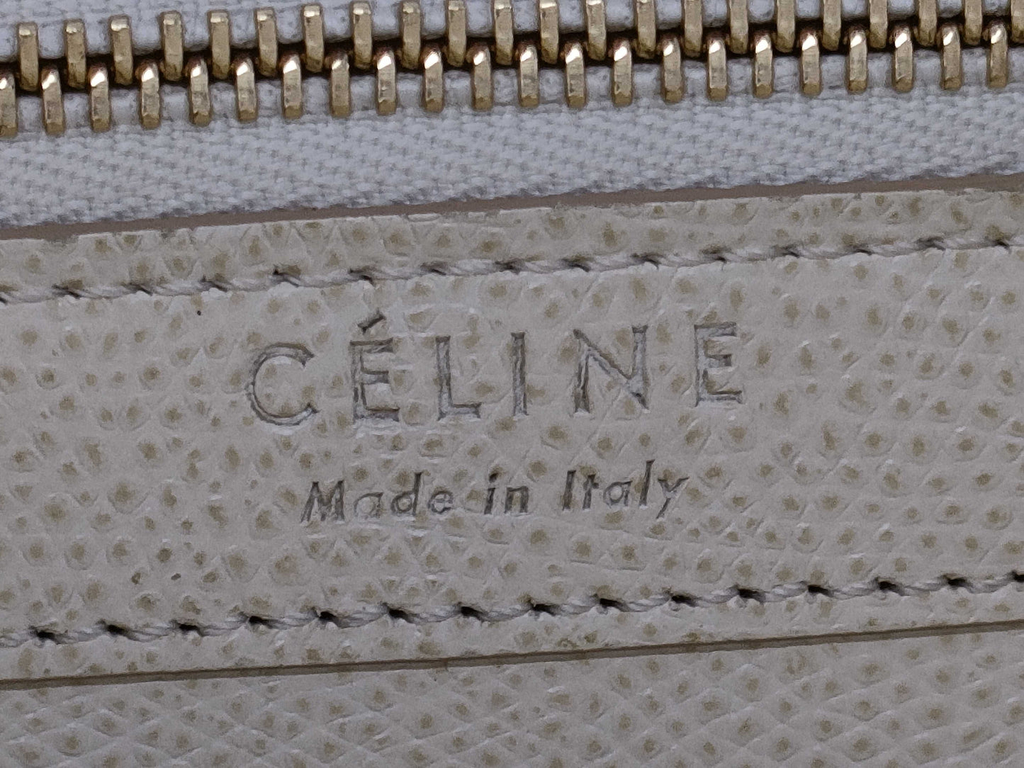 CELINE 2-way Shoulder Bag Vertical Cabas Leather Handbag