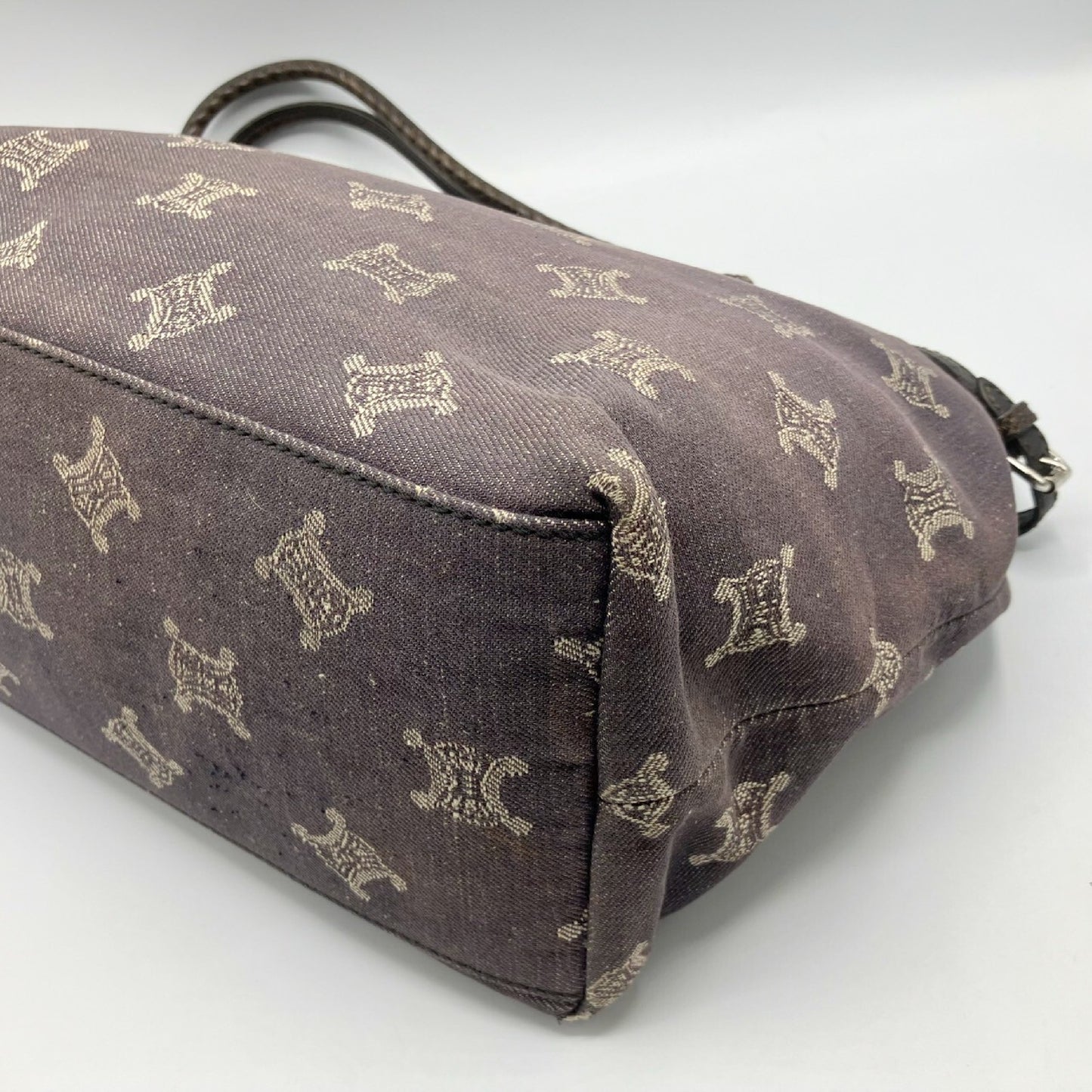CELINE Paris Macadam Tote Bag Denim Tote Bag