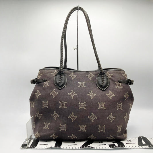 CELINE Paris Macadam Tote Bag Denim Tote Bag