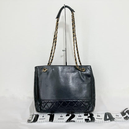 CHANEL Lambskin Matelasse Chain Tote Bag #1