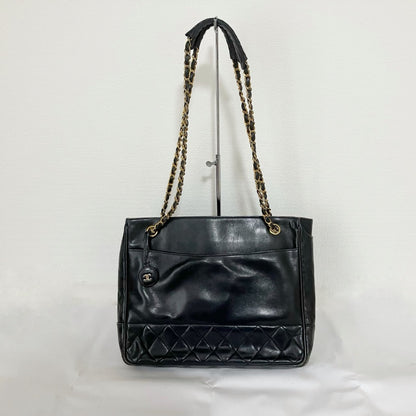 CHANEL Lambskin Matelasse Chain Tote Bag #1