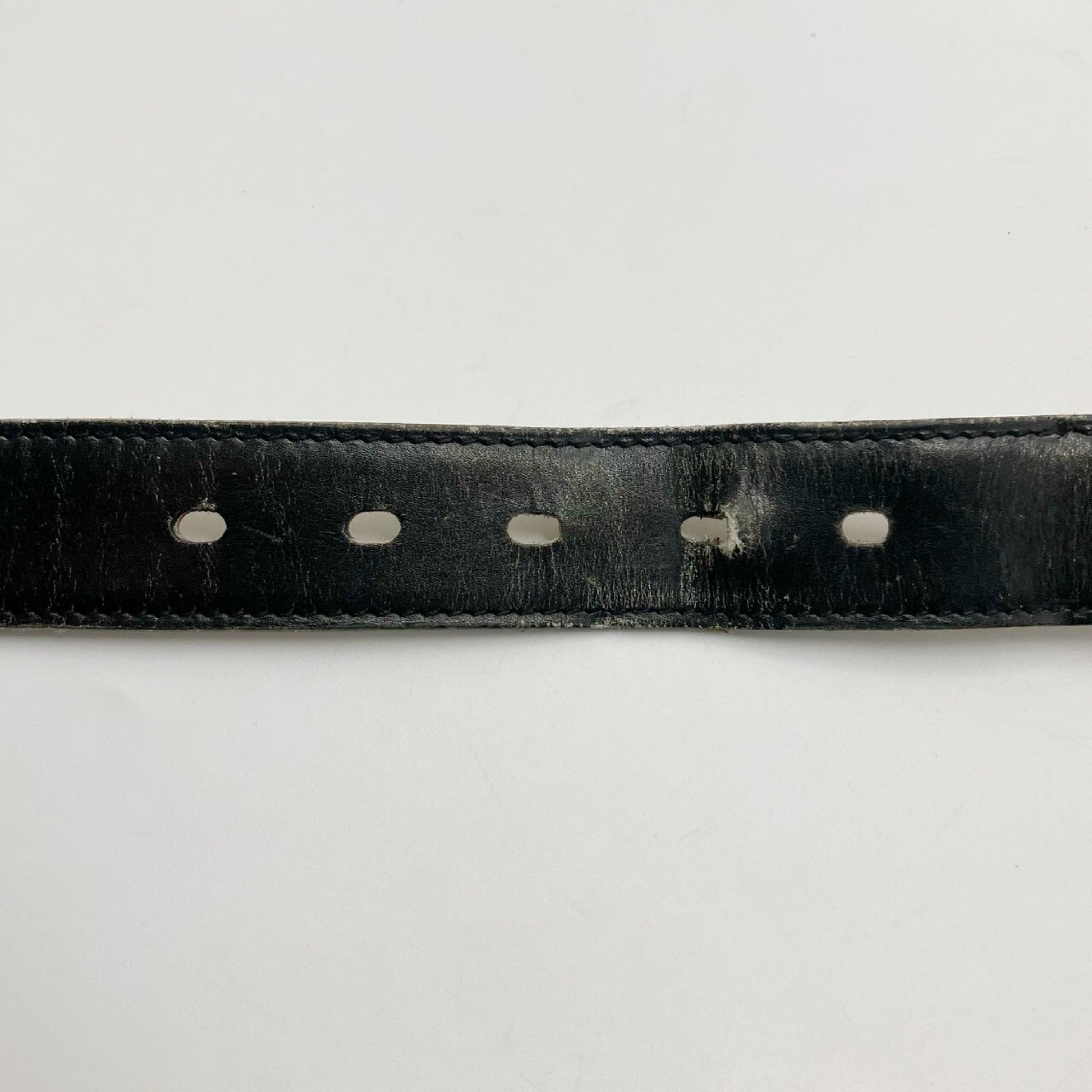 HERMES Leather Belt Engraved K Belt