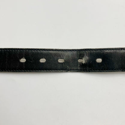 HERMES Leather Belt Engraved K Belt
