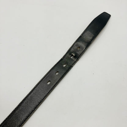 HERMES Leather Belt Engraved K Belt