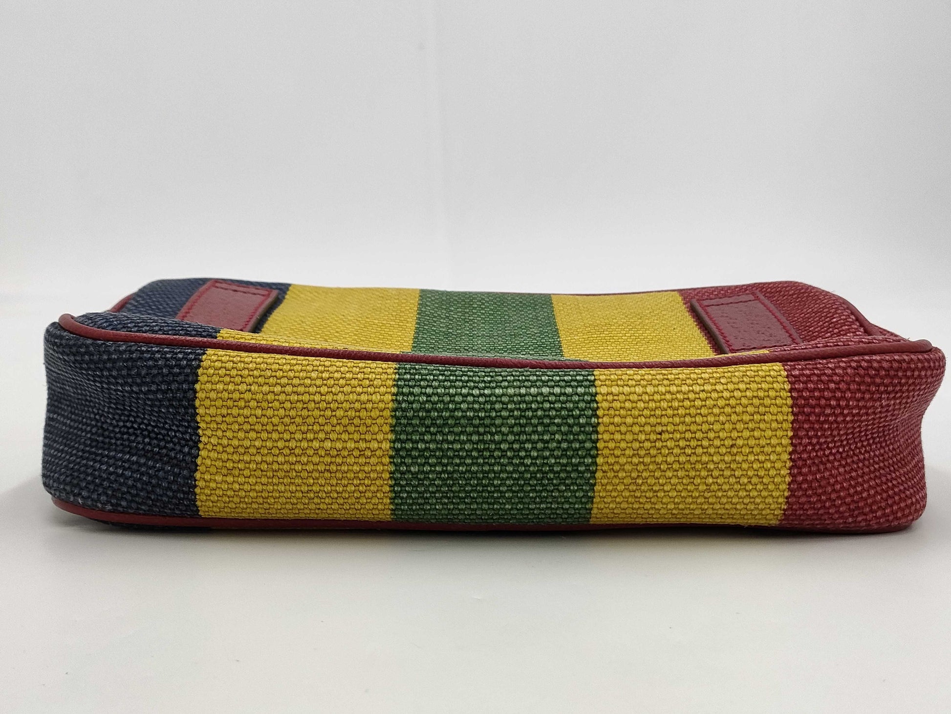 GUCCI Baiadera Canvas Stripe Belt Bag