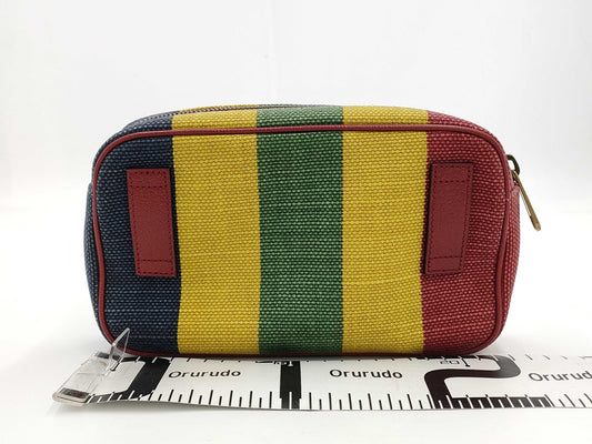GUCCI Baiadera Canvas Stripe Belt Bag