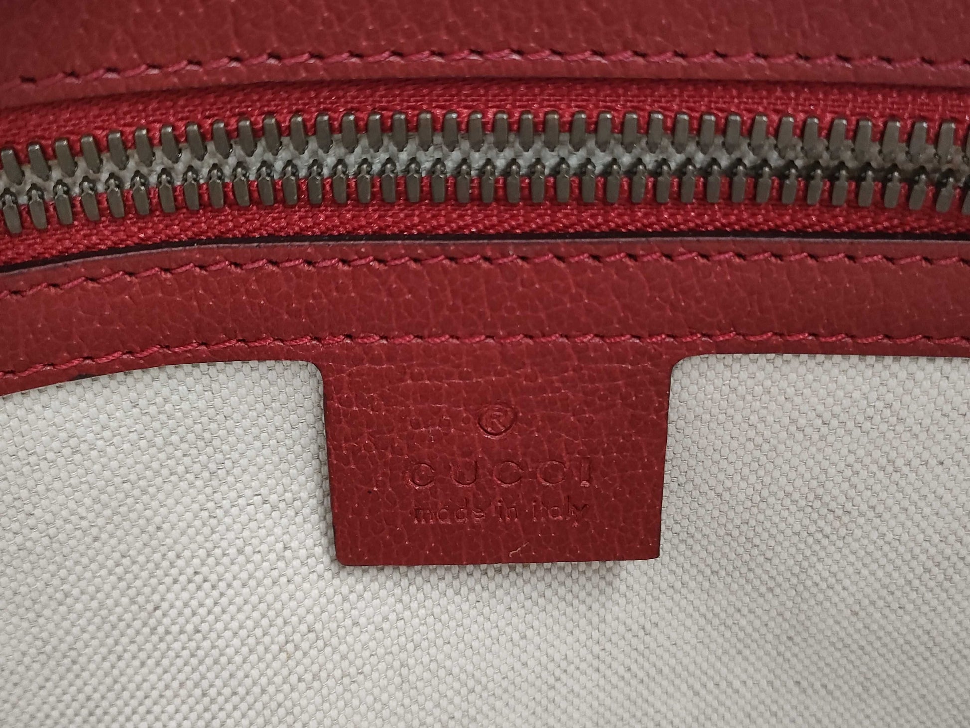 GUCCI Baiadera Canvas Stripe Belt Bag