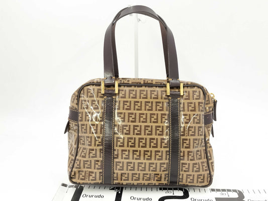 FENDI Zucchino Zucca All-Over Print Enamel Handbag