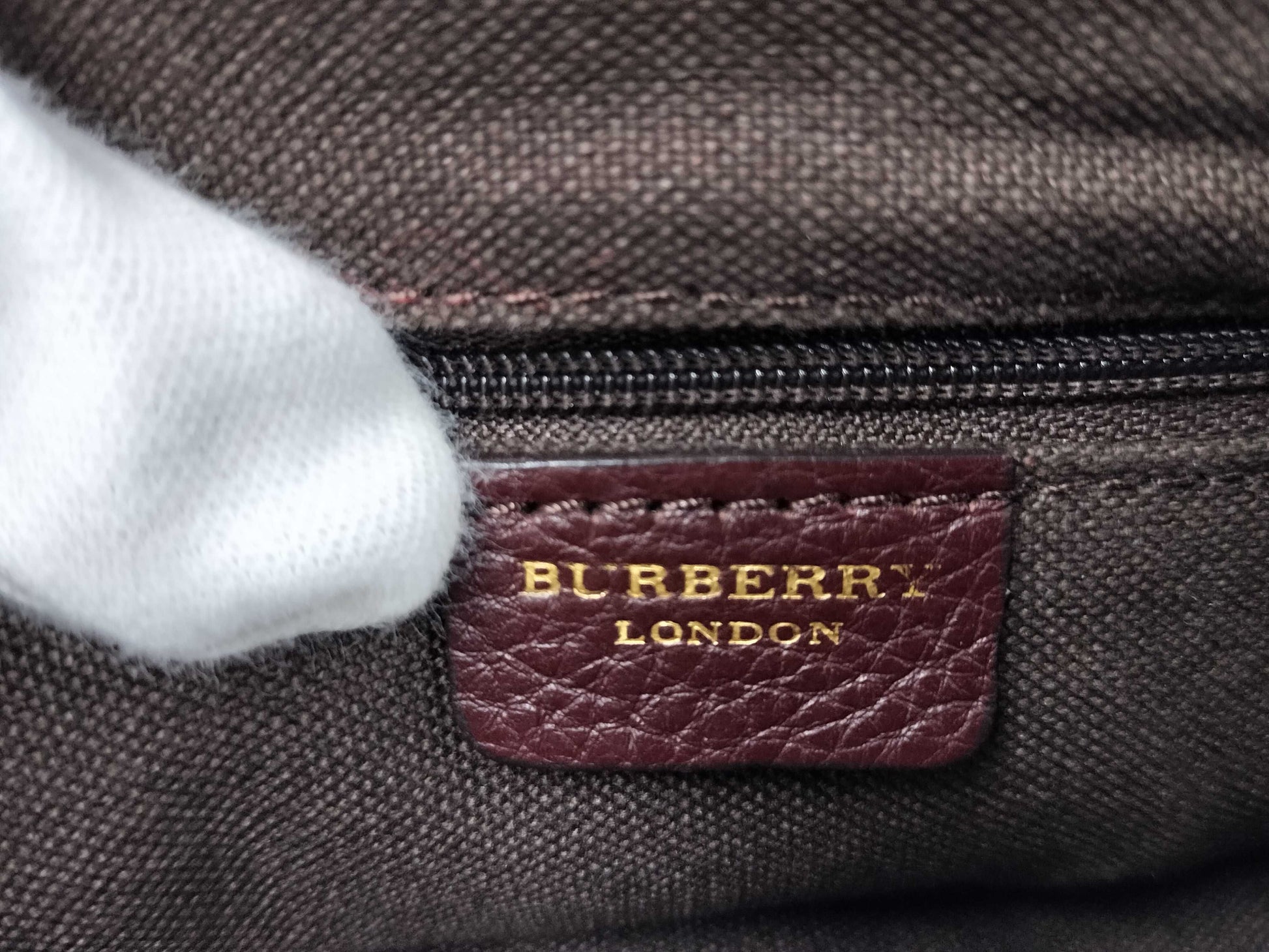 BURBERRY Canvas/Leather Shoulder Bag