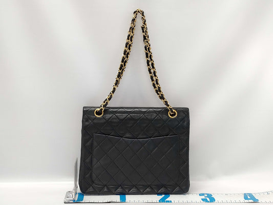 CHANEL Matelasse Chain Shoulder Bag with Coco Mark and Gold Hardware, Lambskin Leather