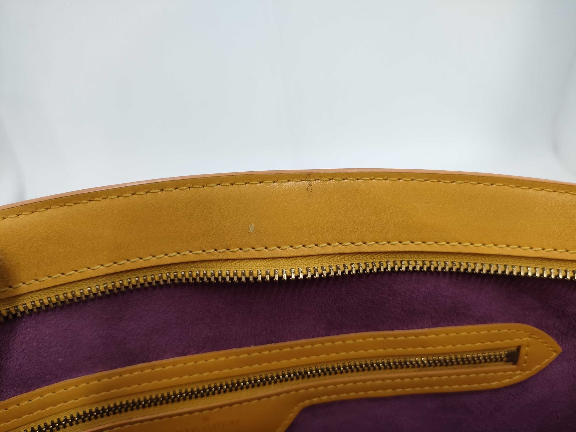 LOUIS VUITTON Episaint Jacques Yellow Tote Bag