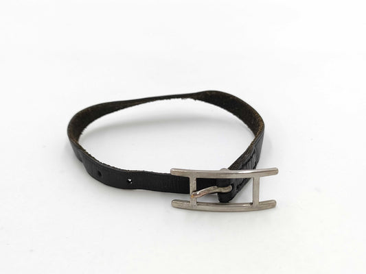 HERMES Leather Bracelet Bracelet/Bangle