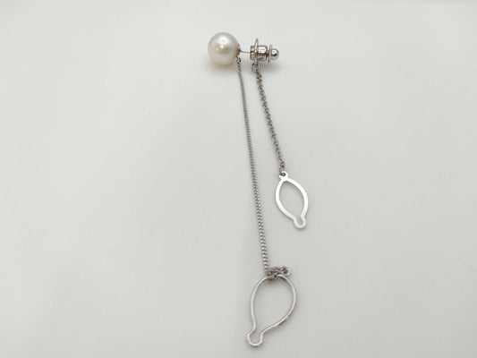 Pearl diameter: Approx. 11.5mm, Metal, 6.2g, Tie pin/Cufflinks 