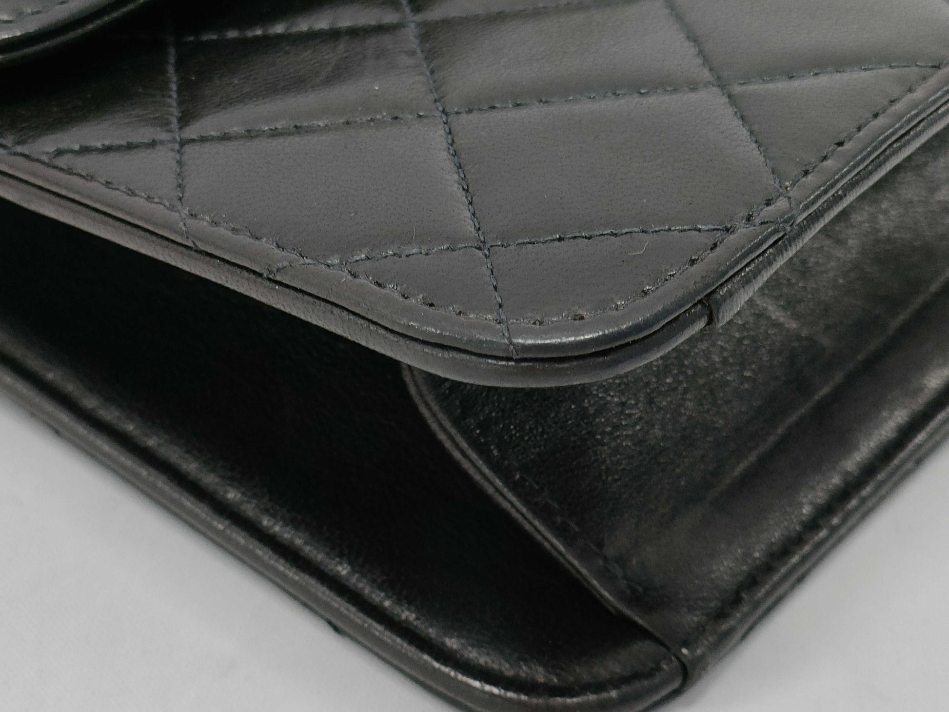 CHANEL Matelasse Push Lock Shoulder Bag with Card Seal
