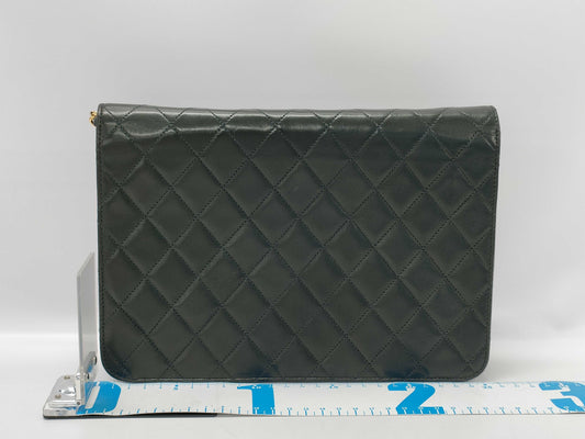 CHANEL Matelasse Push Lock Shoulder Bag with Card Seal