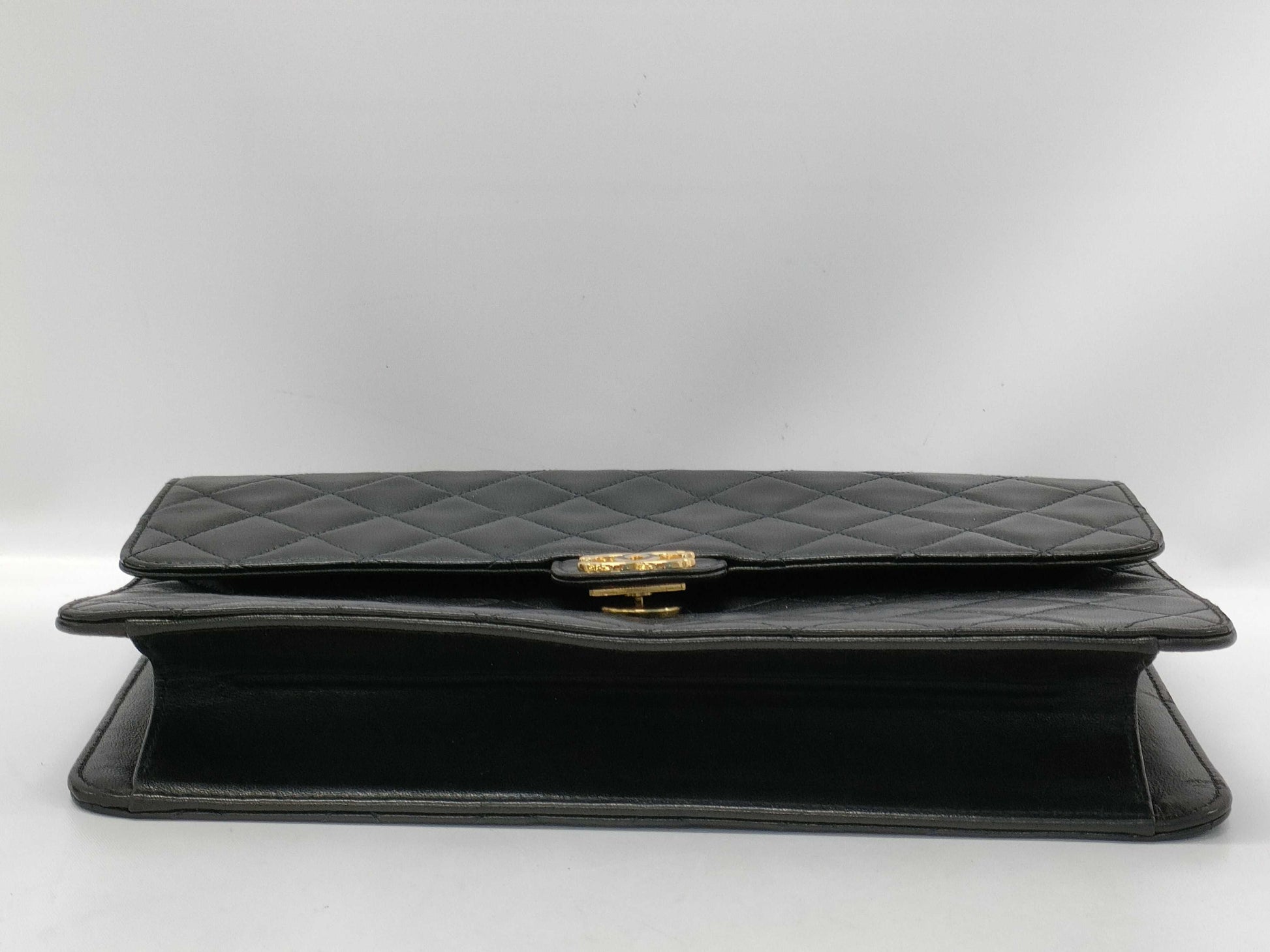 CHANEL Matelasse Push Lock Shoulder Bag with Card Seal