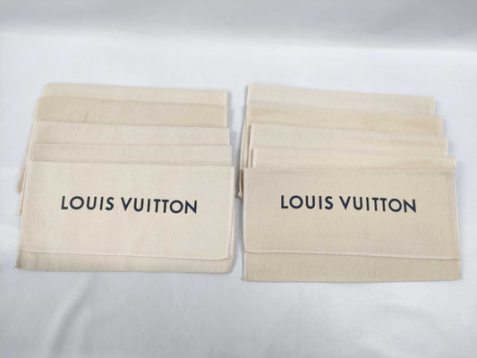 LOUIS VUITTON Current Dust Bags for Long Wallets, 10-Pack, Dust Bags 