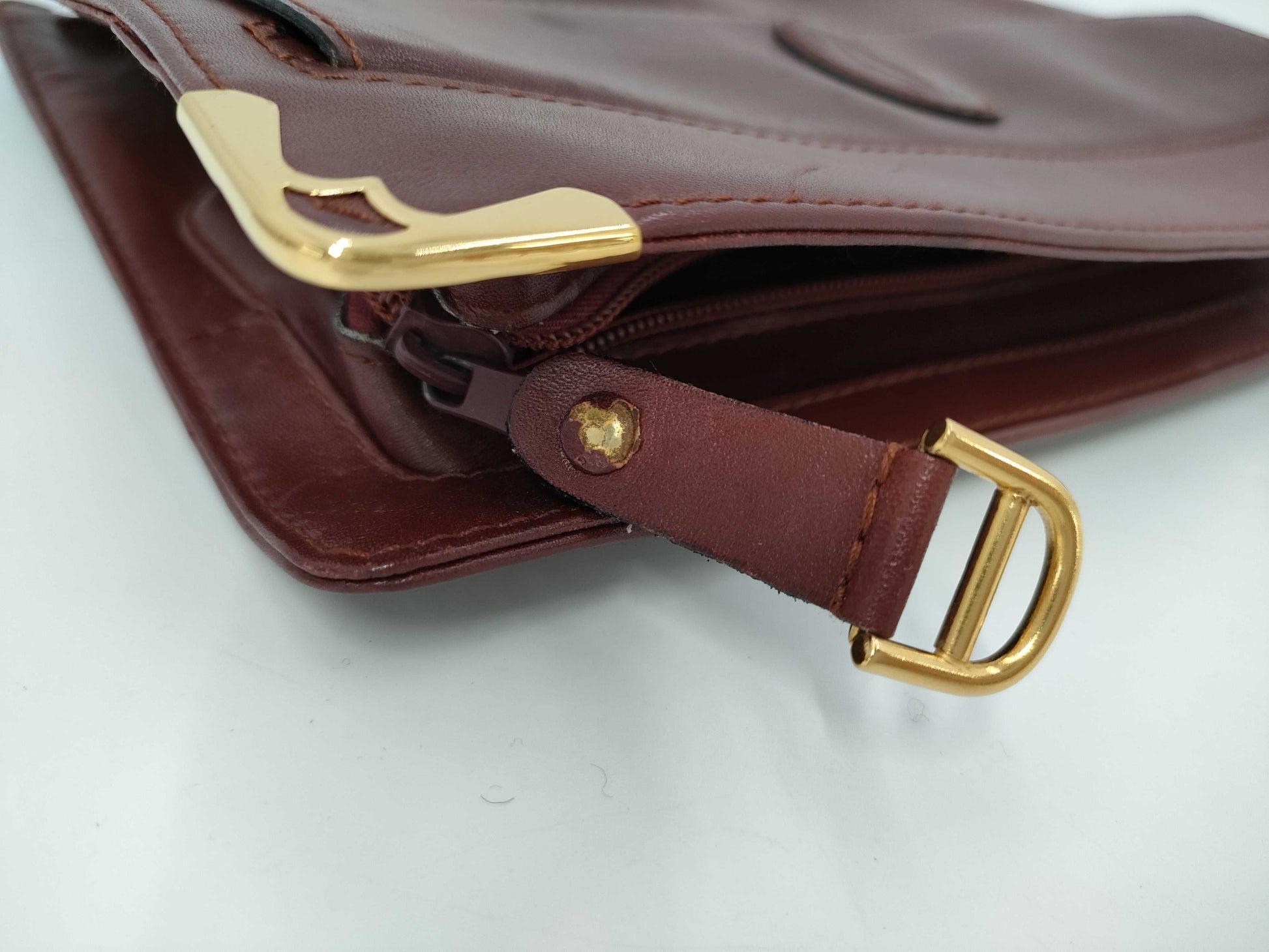 Cartier Must Line Bordeaux Vintage Clutch Bag