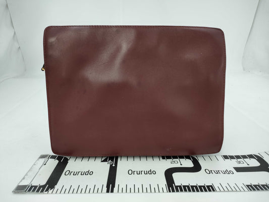 Cartier Must Line Bordeaux Vintage Clutch Bag