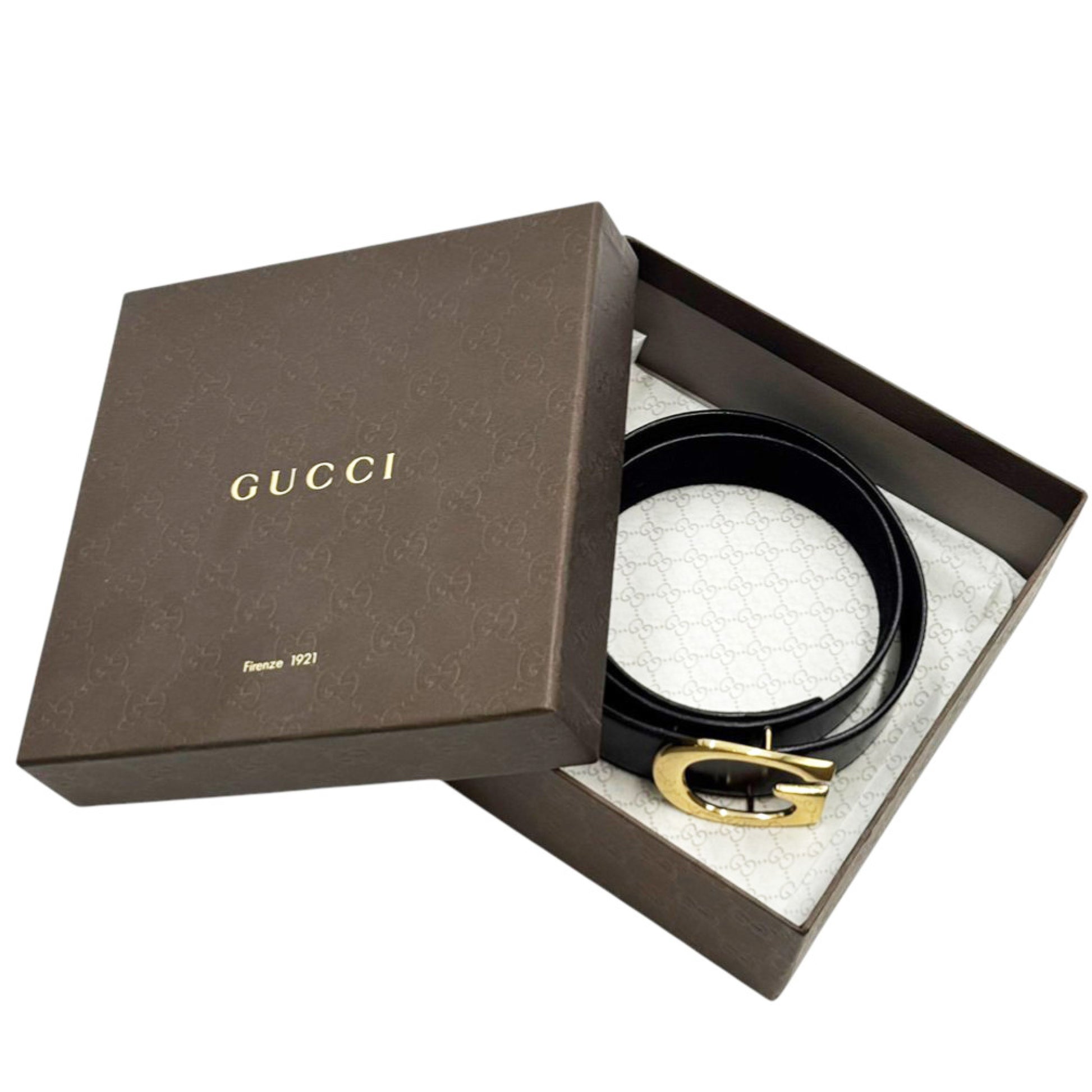 GUCCI Gucci Belt with Gold Hardware, 65cm, Women's, 65 26 036 2192 0959 0 Belt