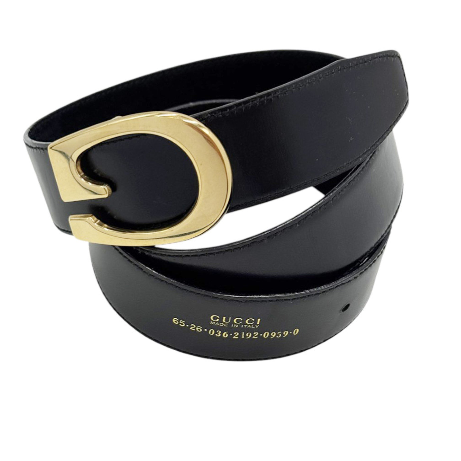 GUCCI Gucci Belt with Gold Hardware, 65cm, Women's, 65 26 036 2192 0959 0 Belt