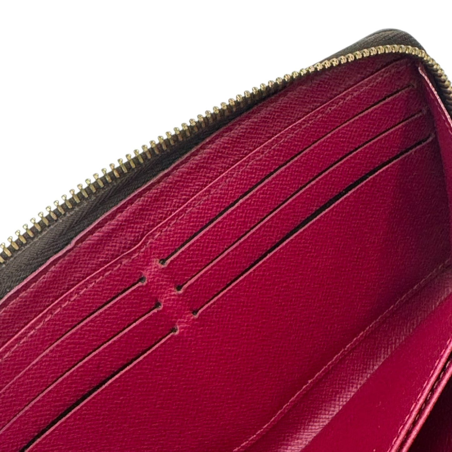 LOUIS VUITTON Monogram Zippy Wallet Fuchsia M41895 [Serial Number] GI0136 Wallet