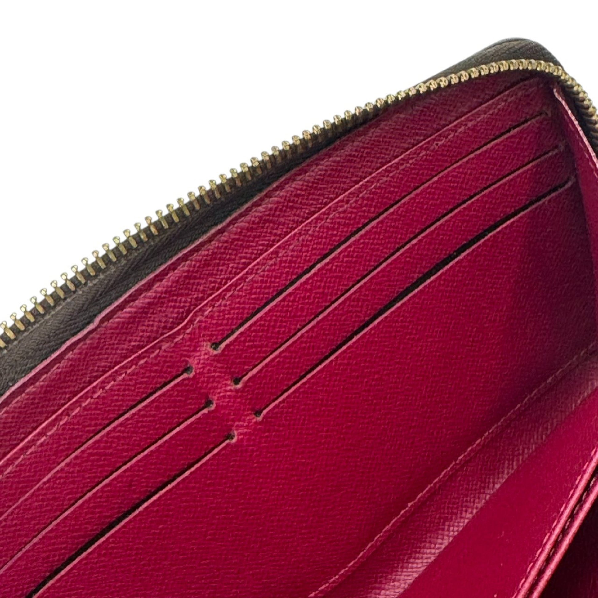 LOUIS VUITTON Monogram Zippy Wallet Fuchsia M41895 [Serial Number] GI0136 Wallet