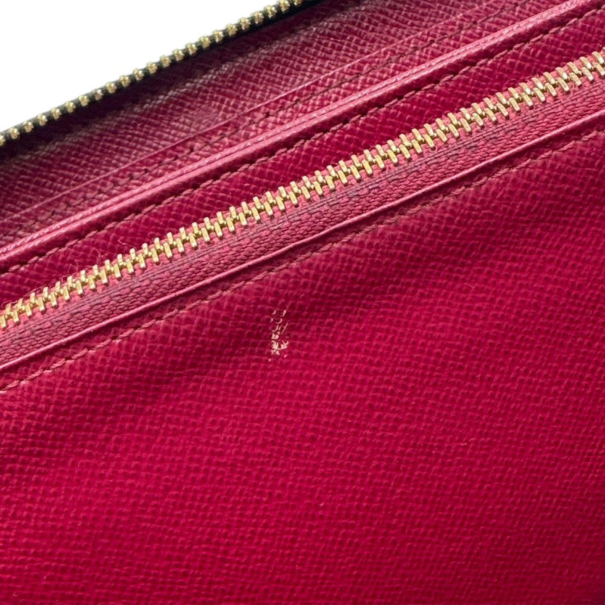 LOUIS VUITTON Monogram Zippy Wallet Fuchsia M41895 [Serial Number] GI0136 Wallet