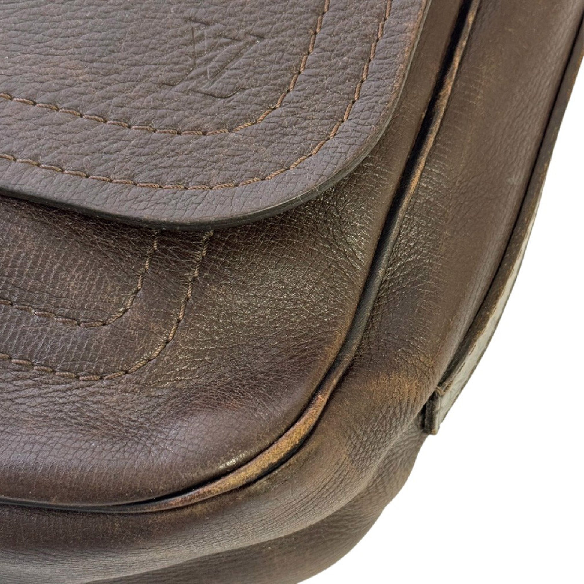 LOUIS VUITTON Louis Vuitton Bag LOUIS VUITTON LV M92071 Utah Messenger Bag Brown Men's mu30062 Shoulder Bag