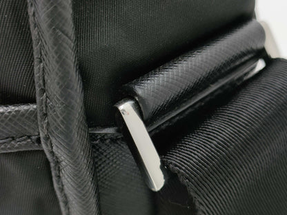PRADA Prada Nylon and Leather Shoulder Messenger Bag