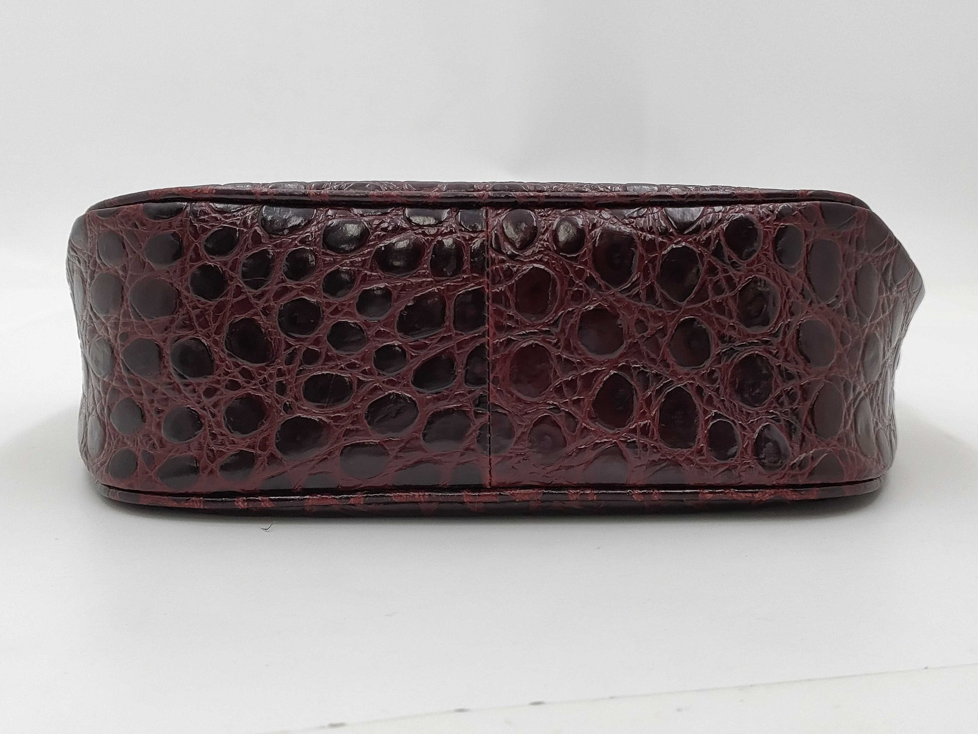 Salvatore Ferragamo Vara Crocodile Embossed Shoulder Bag