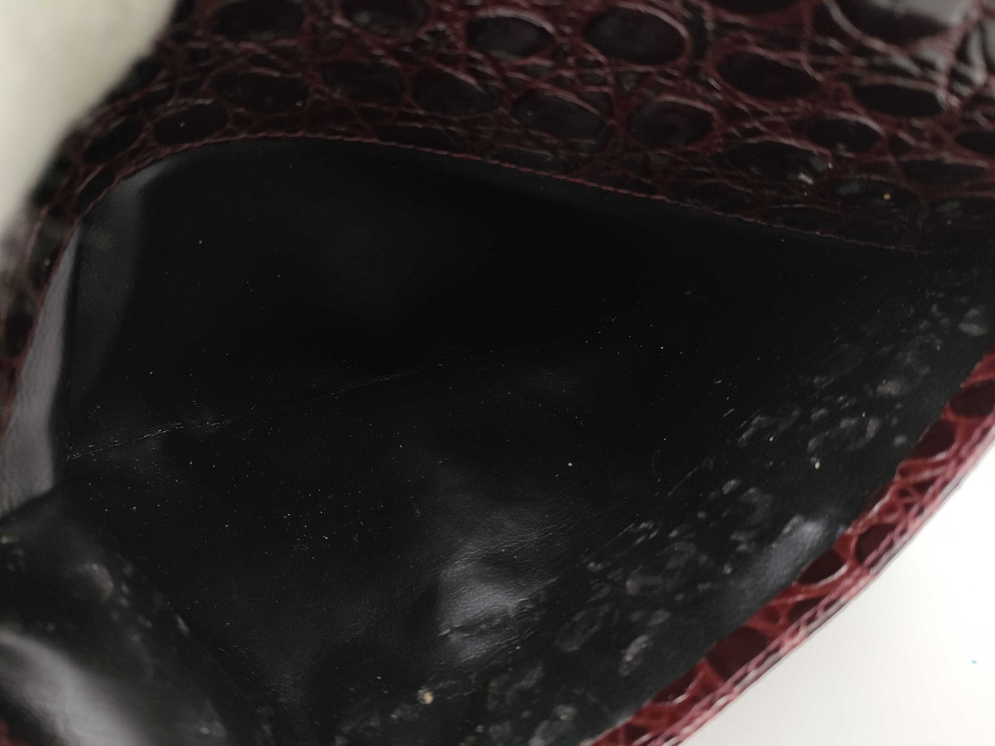 Salvatore Ferragamo Vara Crocodile Embossed Shoulder Bag