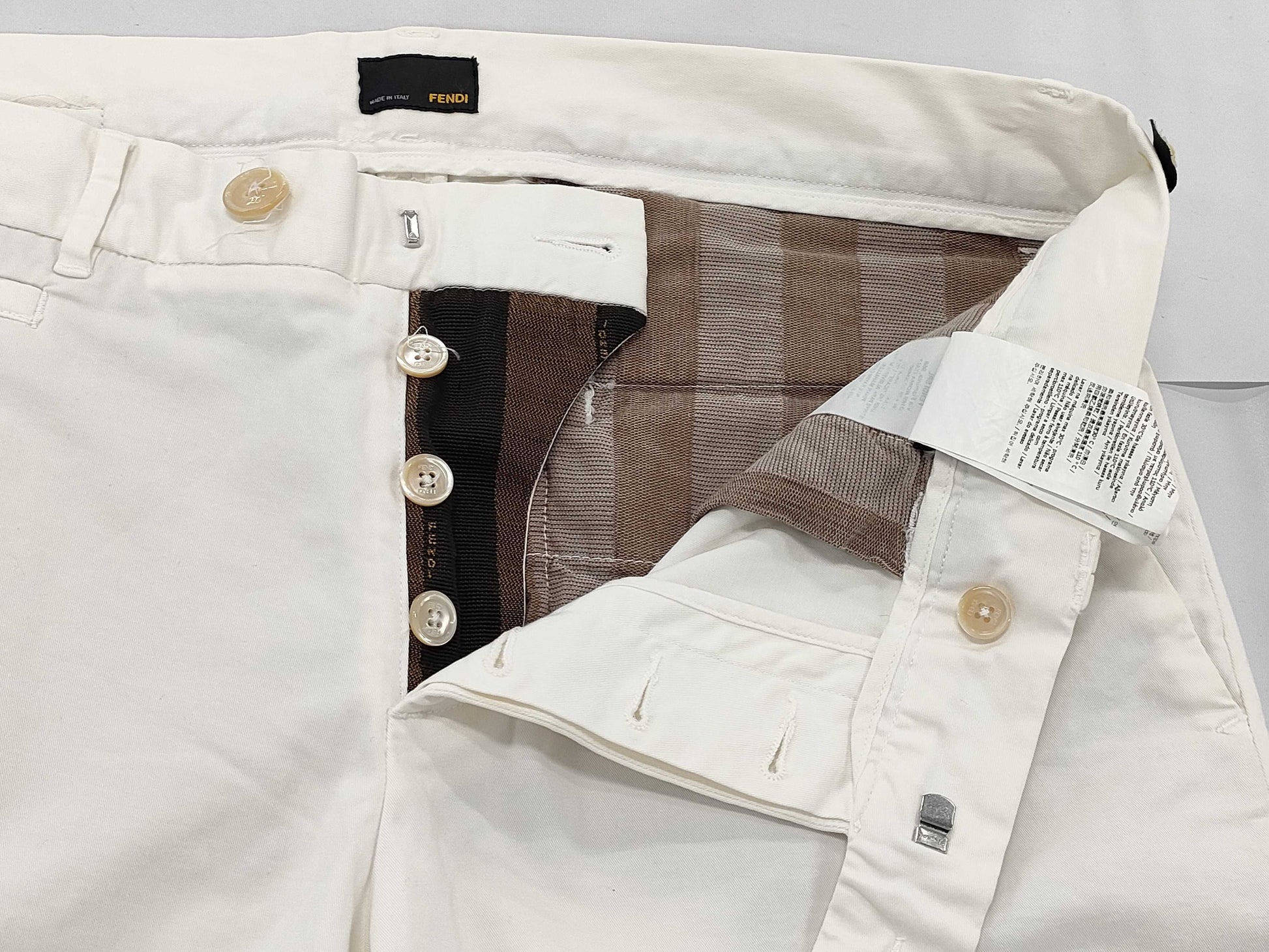 FENDI Long Pants White Size 50 Pants