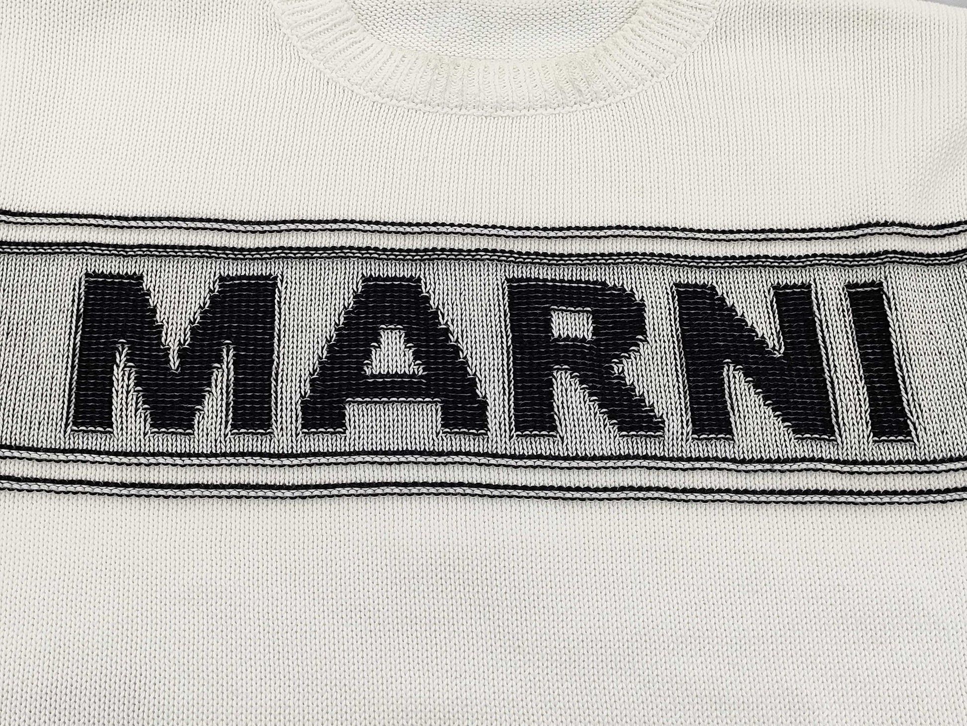 MARNI crew neck knit with side slits, 2023SS, size 40, top