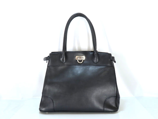 HAMANO Gancini Leather Handbag