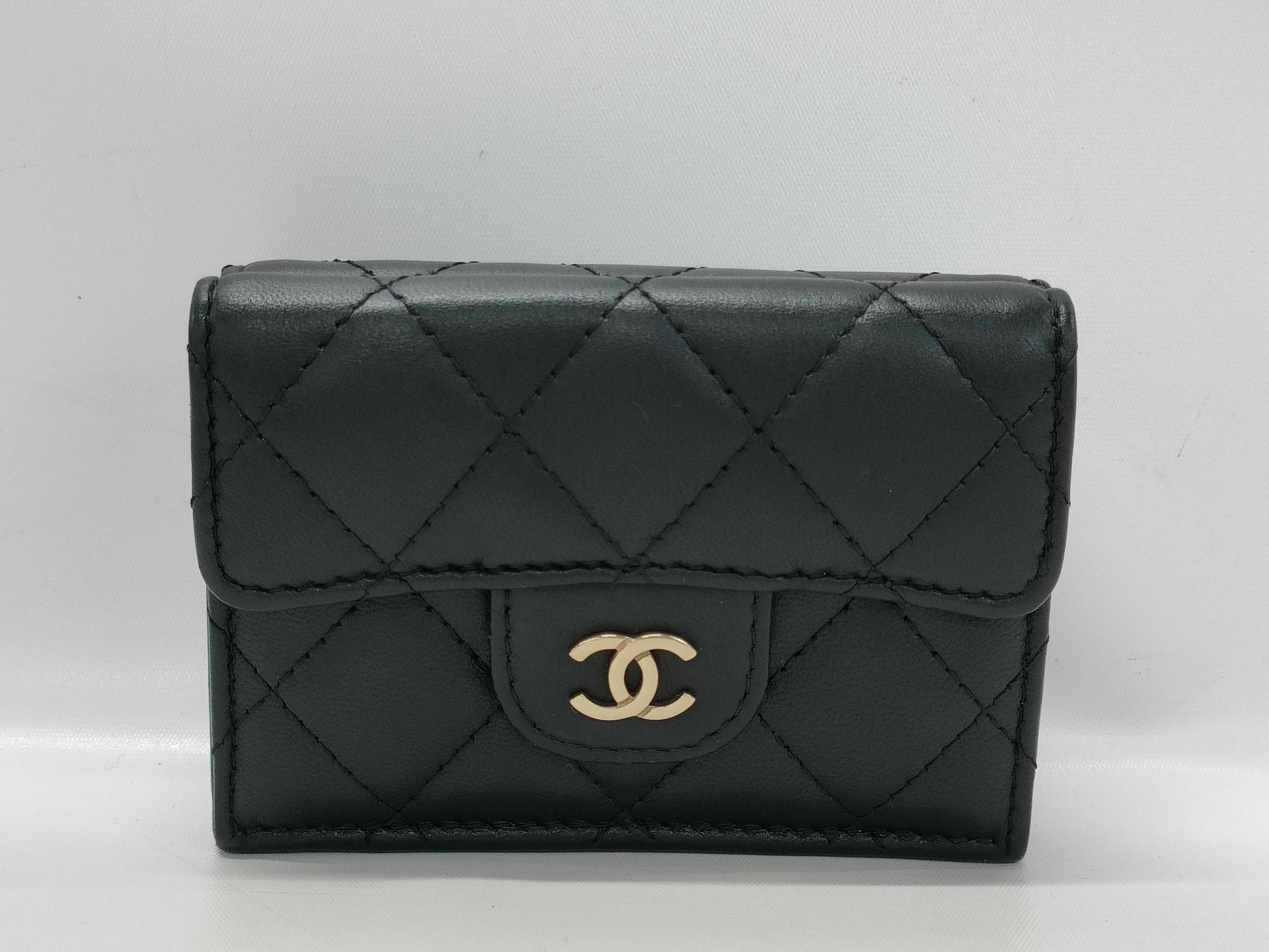 CHANEL Classic Small Flap Wallet, Matelasse Lambskin, Black, GD Hardware, AP0230 HXEP5C9E Wallet