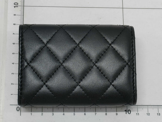 CHANEL Classic Small Flap Wallet, Matelasse Lambskin, Black, GD Hardware, AP0230 HXEP5C9E Wallet