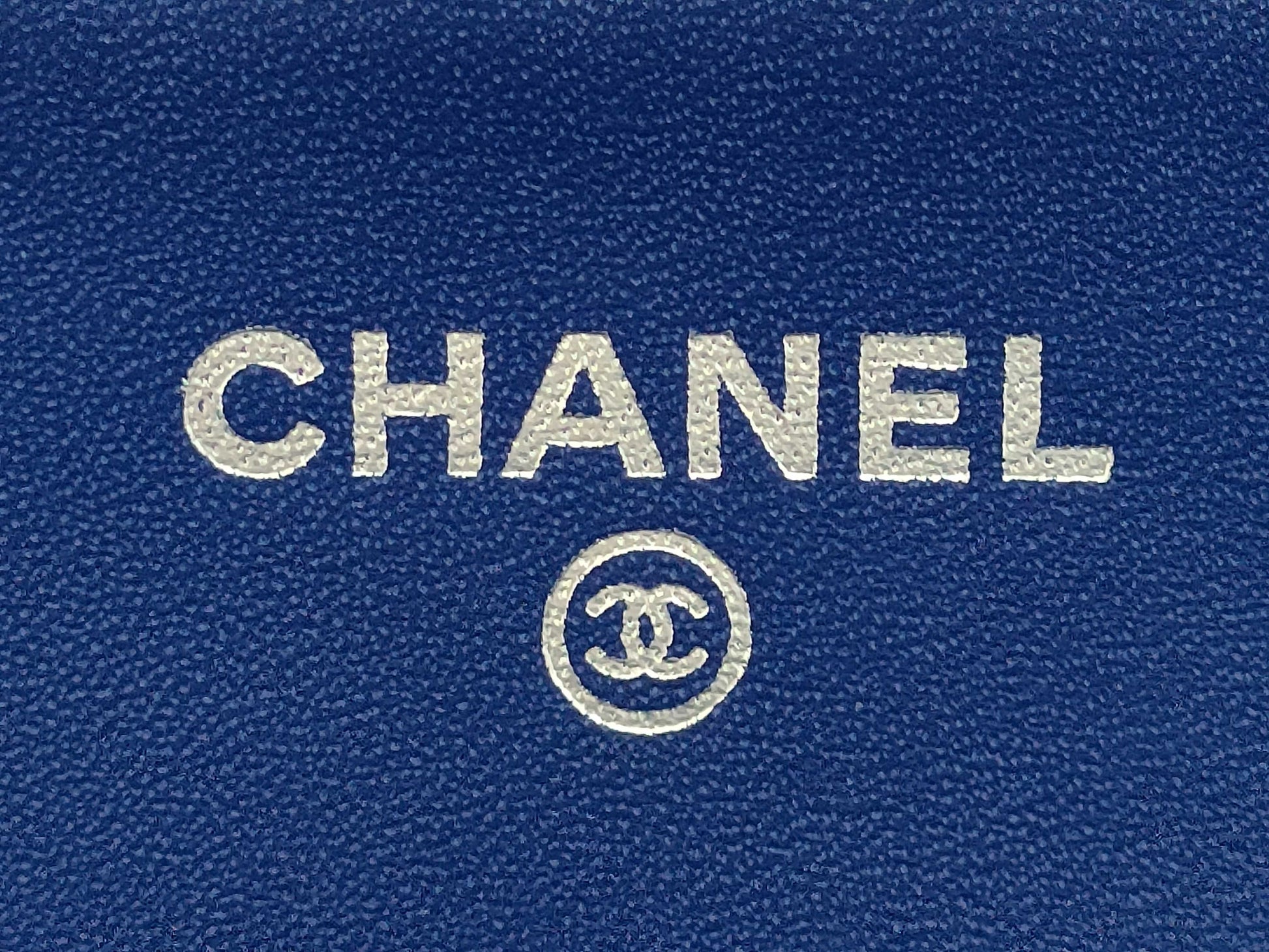 CHANEL Chain Wallet 2.55 Matelasse Cotton Blue Silver Hardware 18 Series with Sticker and Card Included Shoulder Bag