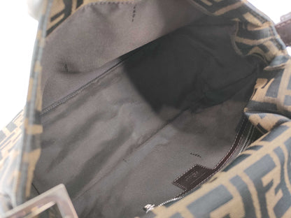 FENDI Zucca Pattern Shoulder Bag Mamma Bucket Zucca Canvas Brown Shoulder Bag