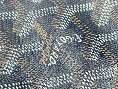 GOYARD Ange Mini Herringbone Navy Tote Bag