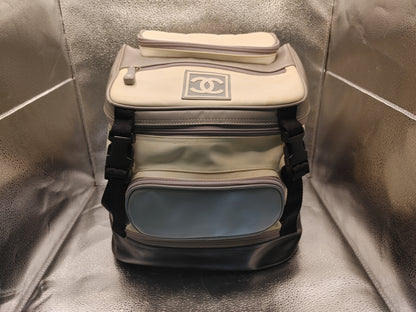 CHANEL Sport Line Backpack Nylon White Backpack