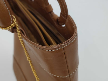 Kitamura Brown Leather Handbag