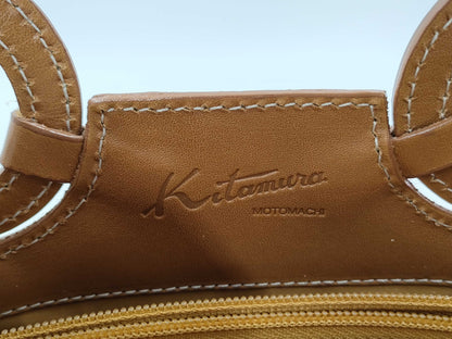 Kitamura Brown Leather Handbag