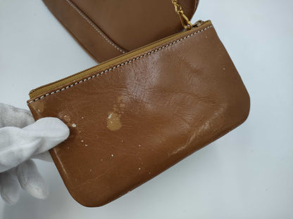 Kitamura Brown Leather Handbag