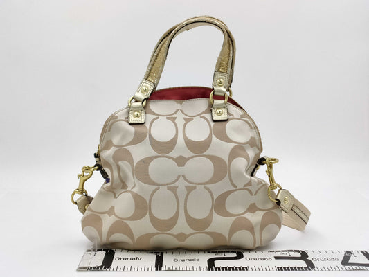 COACH Cotton 2-Way Handbag F22323 Handbag